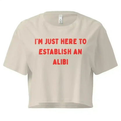 Establishing An Alibi - Crop Top - Cady Creations