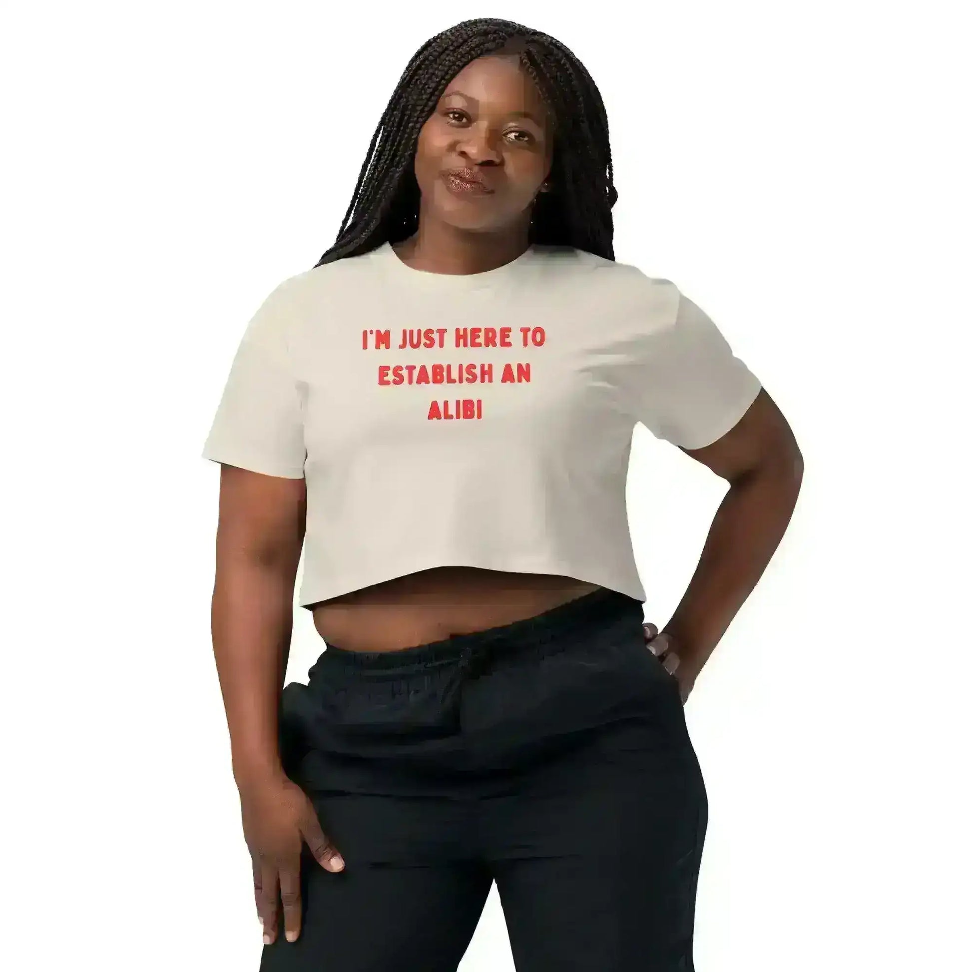 Establishing An Alibi - Crop Top - Cady Creations