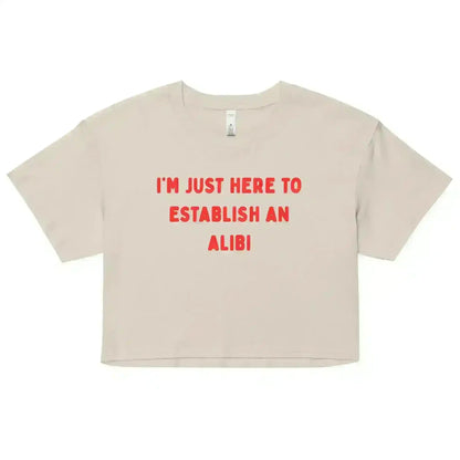 Establishing An Alibi - Crop Top - Cady Creations