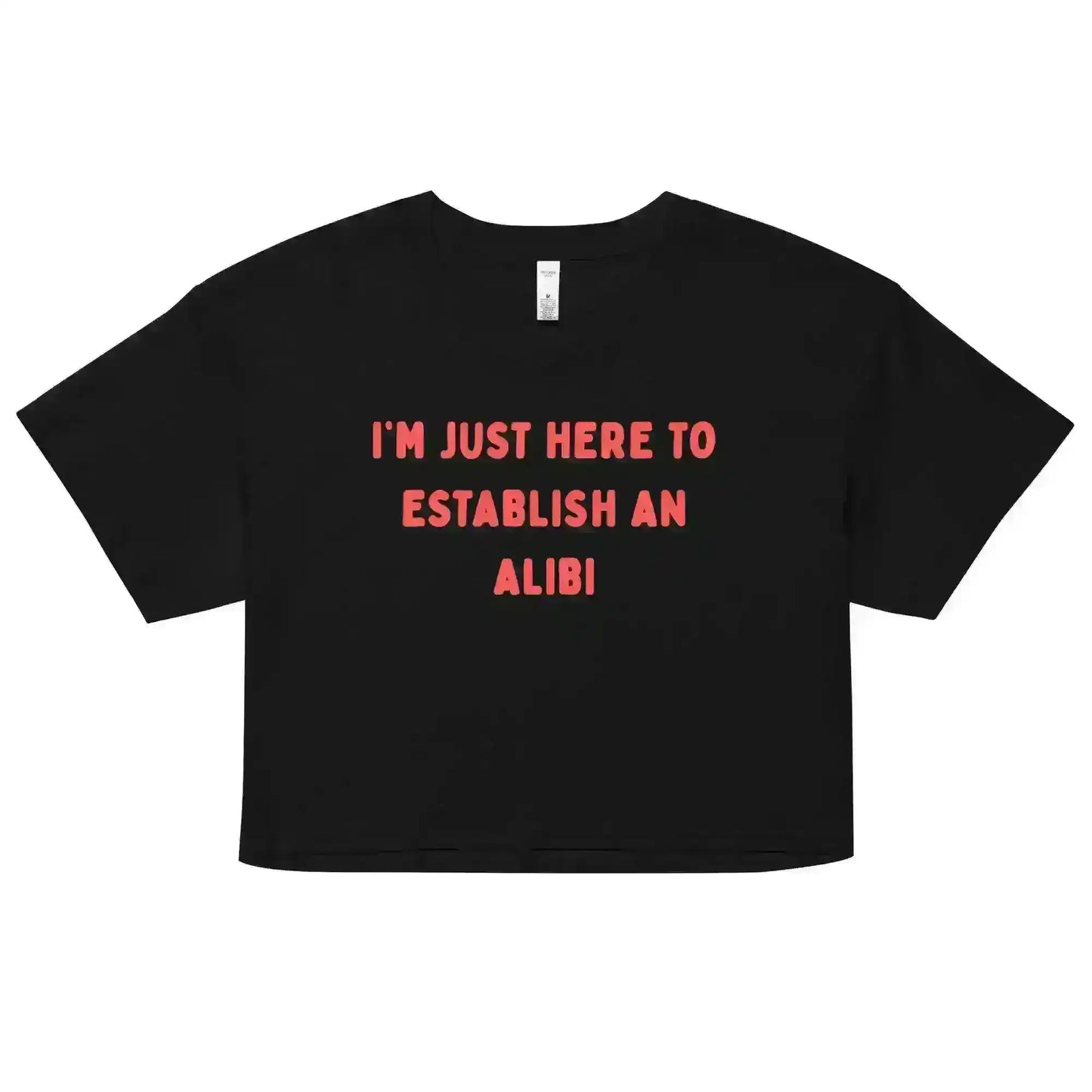 Establishing An Alibi - Crop Top - Cady Creations