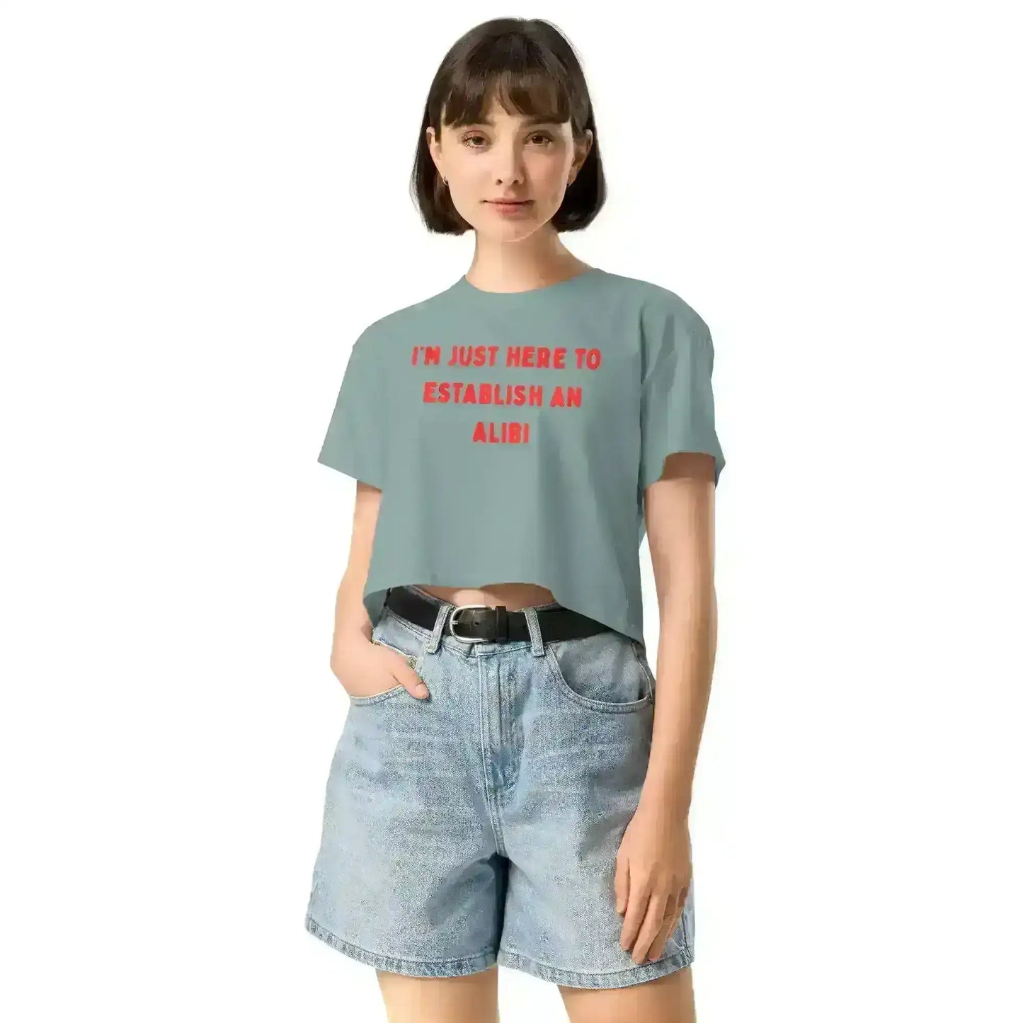 Establishing An Alibi - Crop Top - Cady Creations