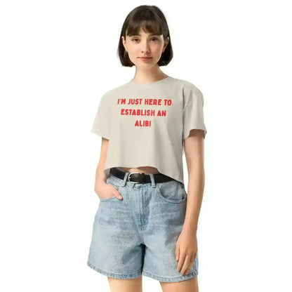 Establishing An Alibi - Crop Top - Cady Creations