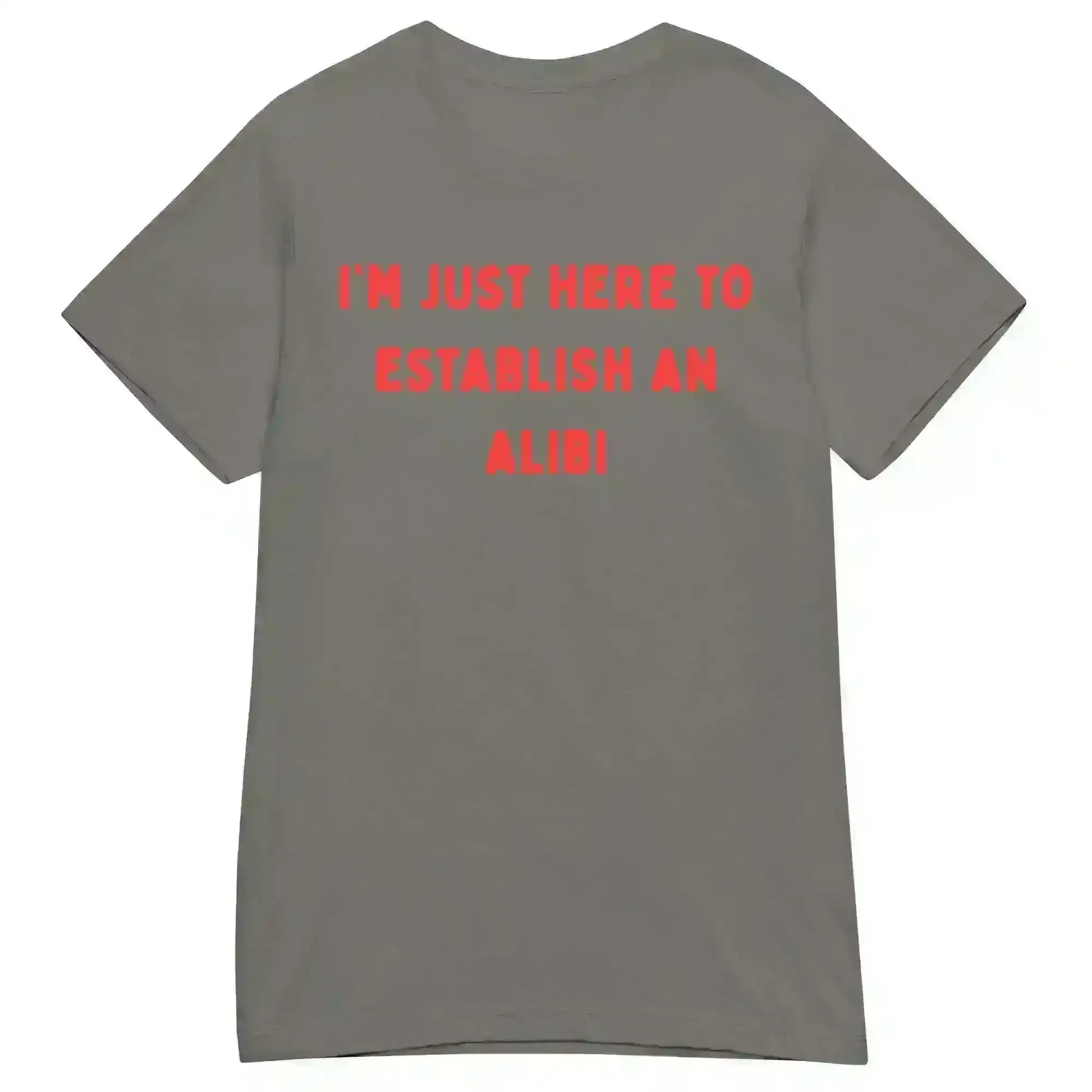 Establishing An Alibi - Fitted Tee - Cady Creations