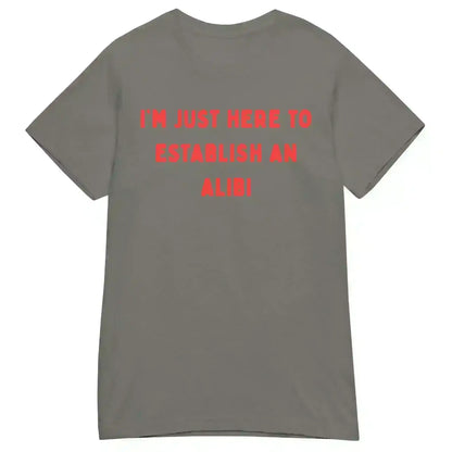 Establishing An Alibi - Fitted Tee - Cady Creations