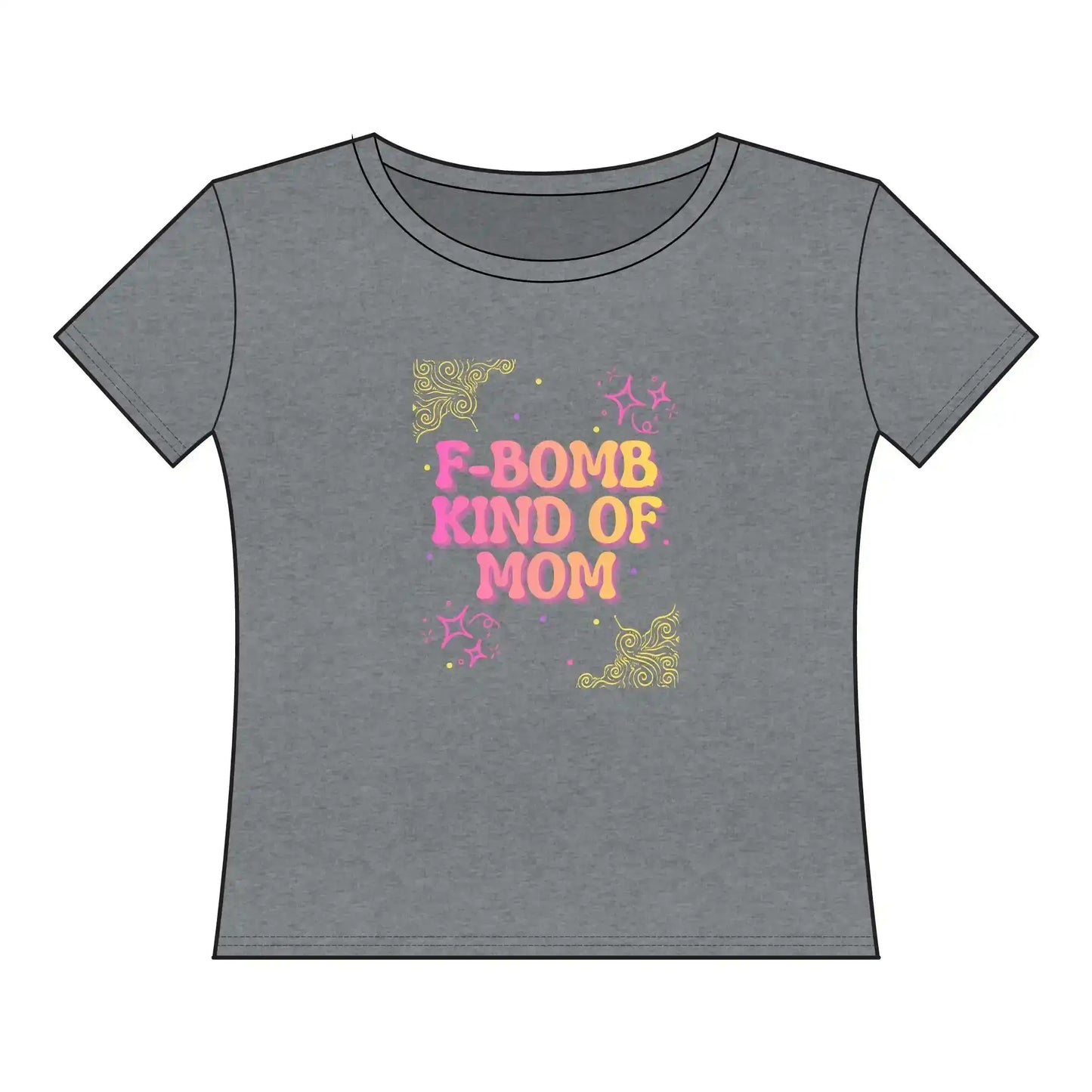  F‑Bomb Kind of Mom Tee — Women's Curvy Tee - Cady Creations