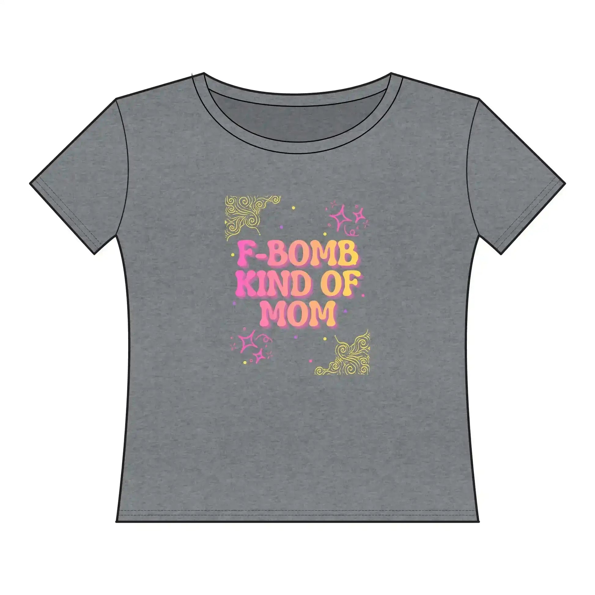  F‑Bomb Kind of Mom Tee — Women's Curvy Tee - Cady Creations