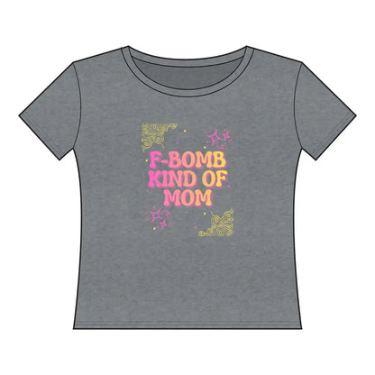  F‑Bomb Kind of Mom Tee — Women's Curvy Tee - Cady Creations
