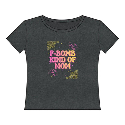  F‑Bomb Kind of Mom Tee — Women's Curvy Tee - Cady Creations