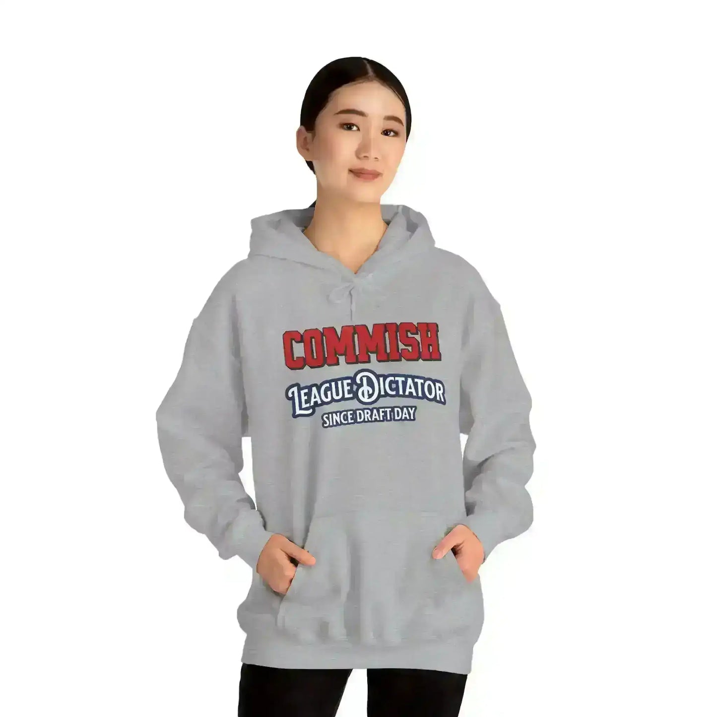 Commish League Dictator Since Draft Day Pullover Hoodie - Fantasy Football Humor - Cady Creations