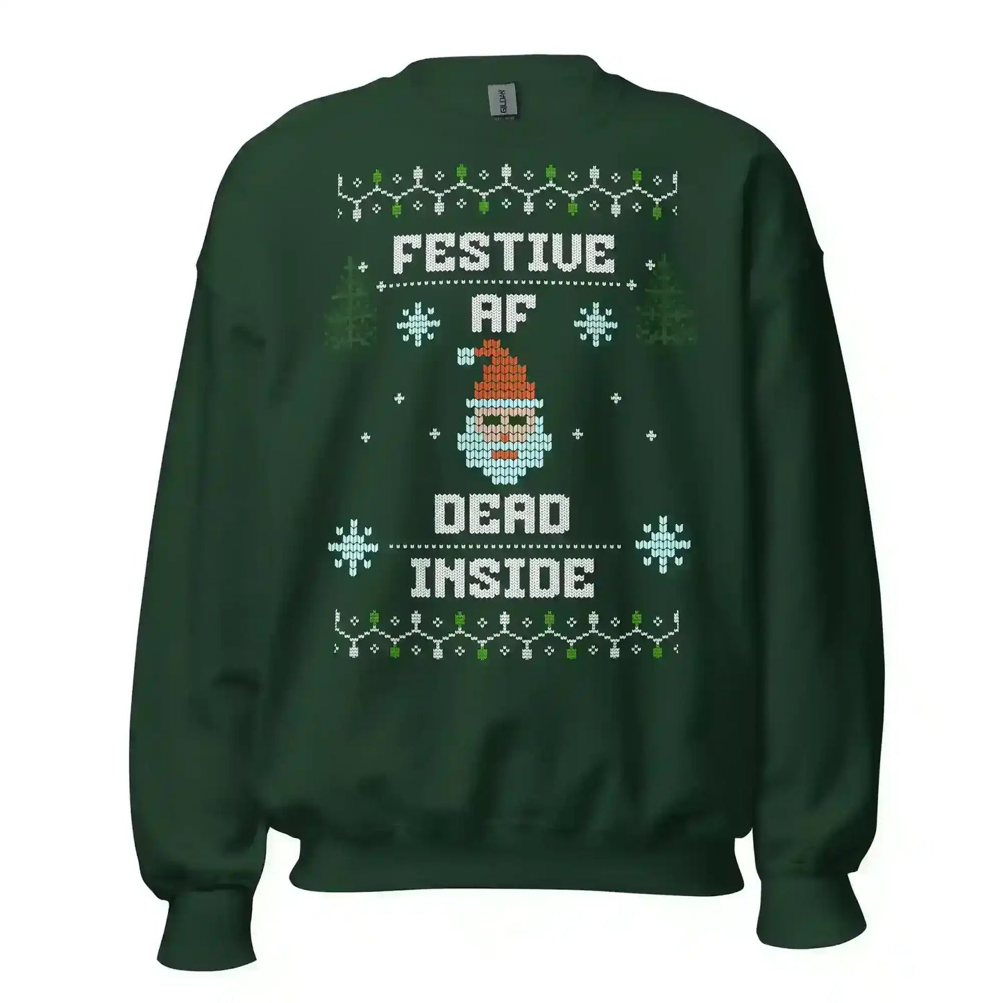 Festive AF Dead Inside Ugly Christmas Unisex Sweatshirt - Cady Creations