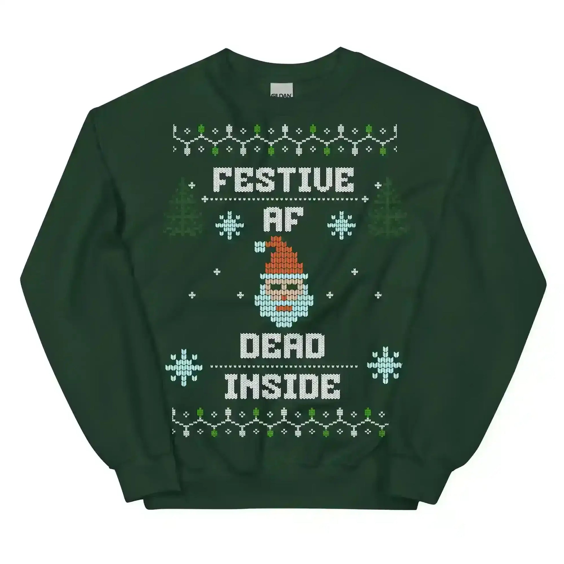 Festive AF Dead Inside Ugly Christmas Unisex Sweatshirt - Cady Creations