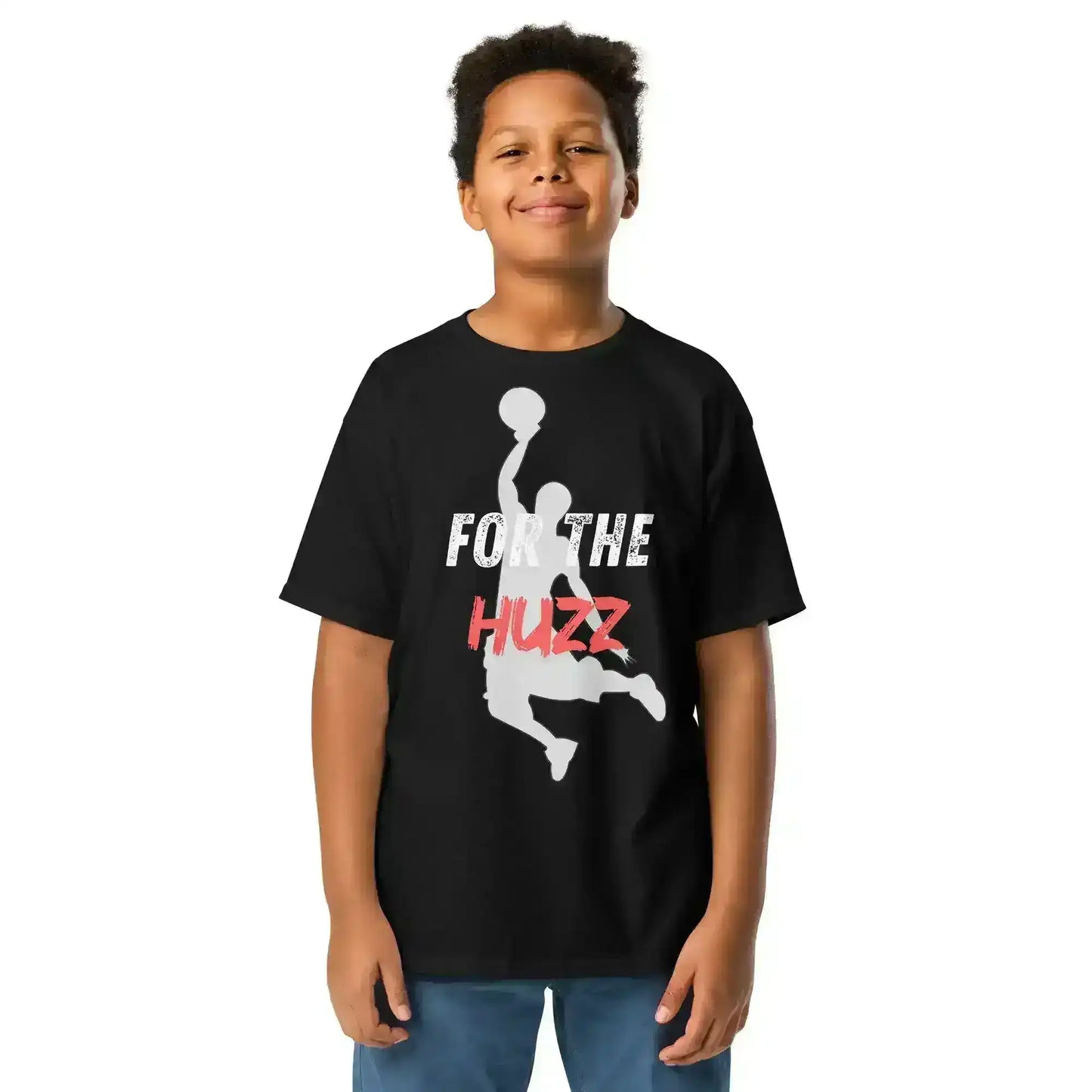 For The Huzz Basketball Youth Graphic Tee - Cady Creations