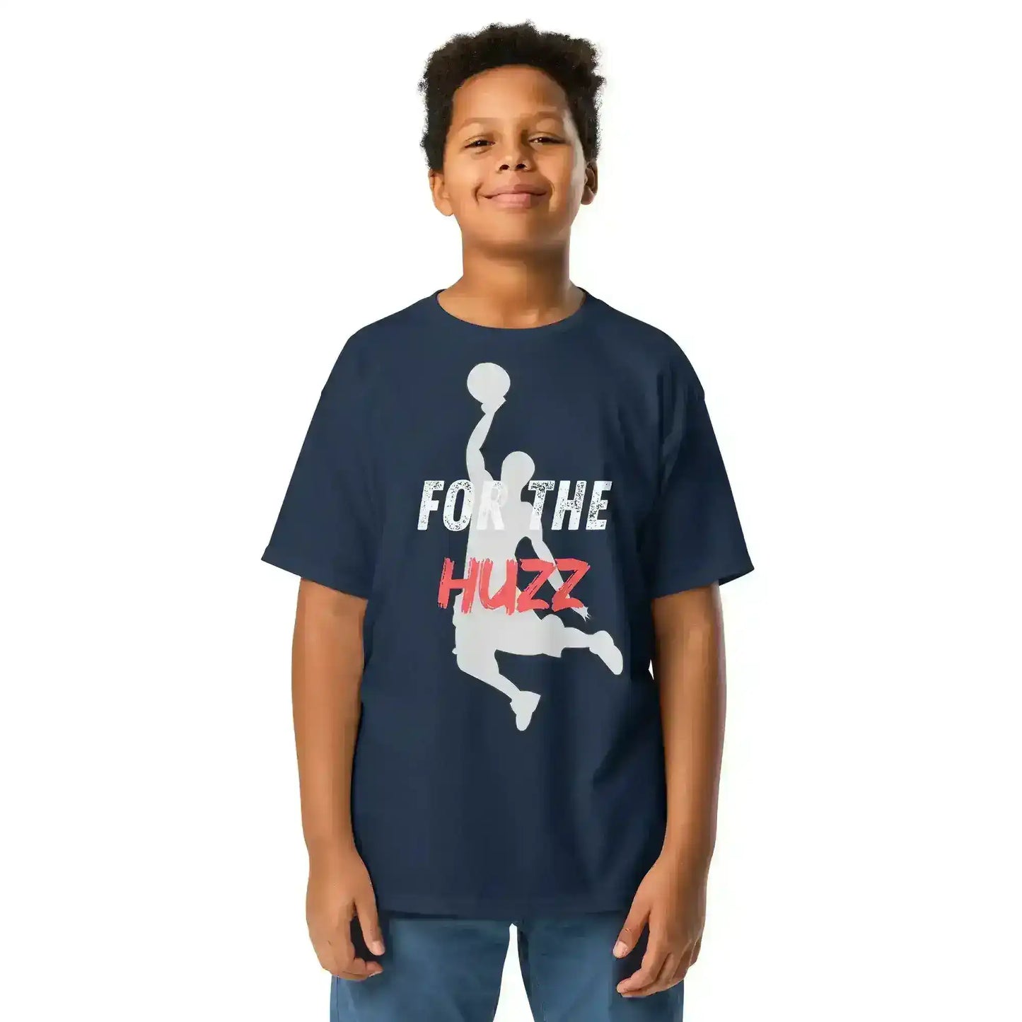 For The Huzz Basketball Youth Graphic Tee - Cady Creations