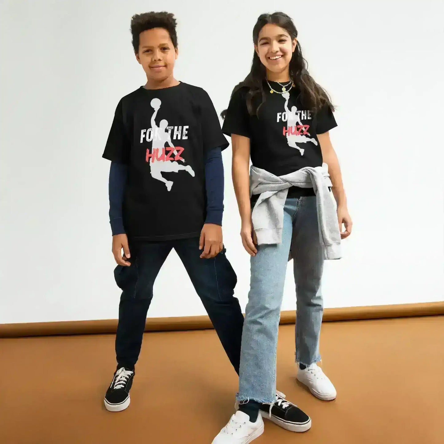 For The Huzz Basketball - Youth Tee - Cady Creations