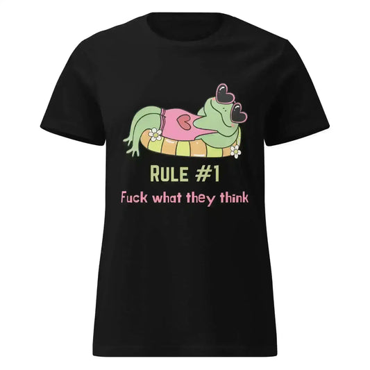 Fuck What They Think Frog - Fitted Tee - Cady Creations