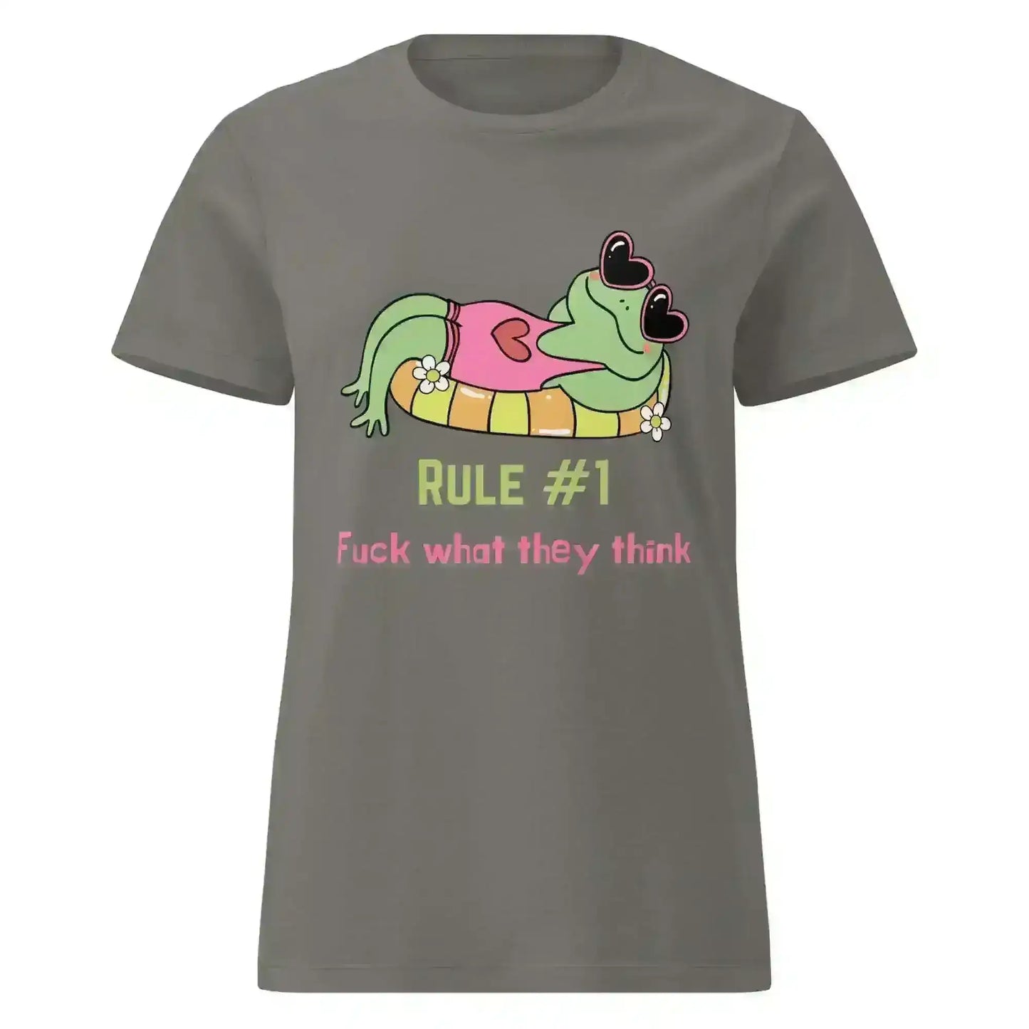 Fuck What They Think Frog - Fitted Tee - Cady Creations