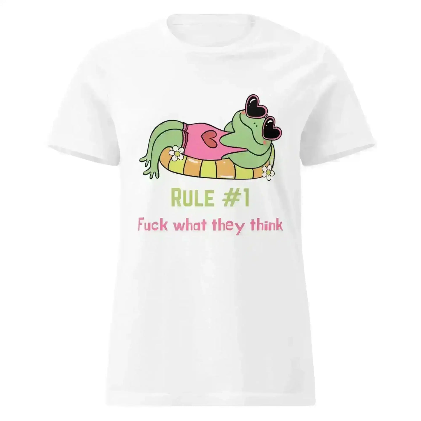 Fuck What They Think Frog - Fitted Tee - Cady Creations
