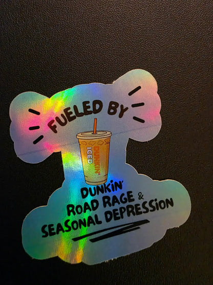 Fueled by Dunkin’ - Premium Vinyl Sticker - Cady Creations