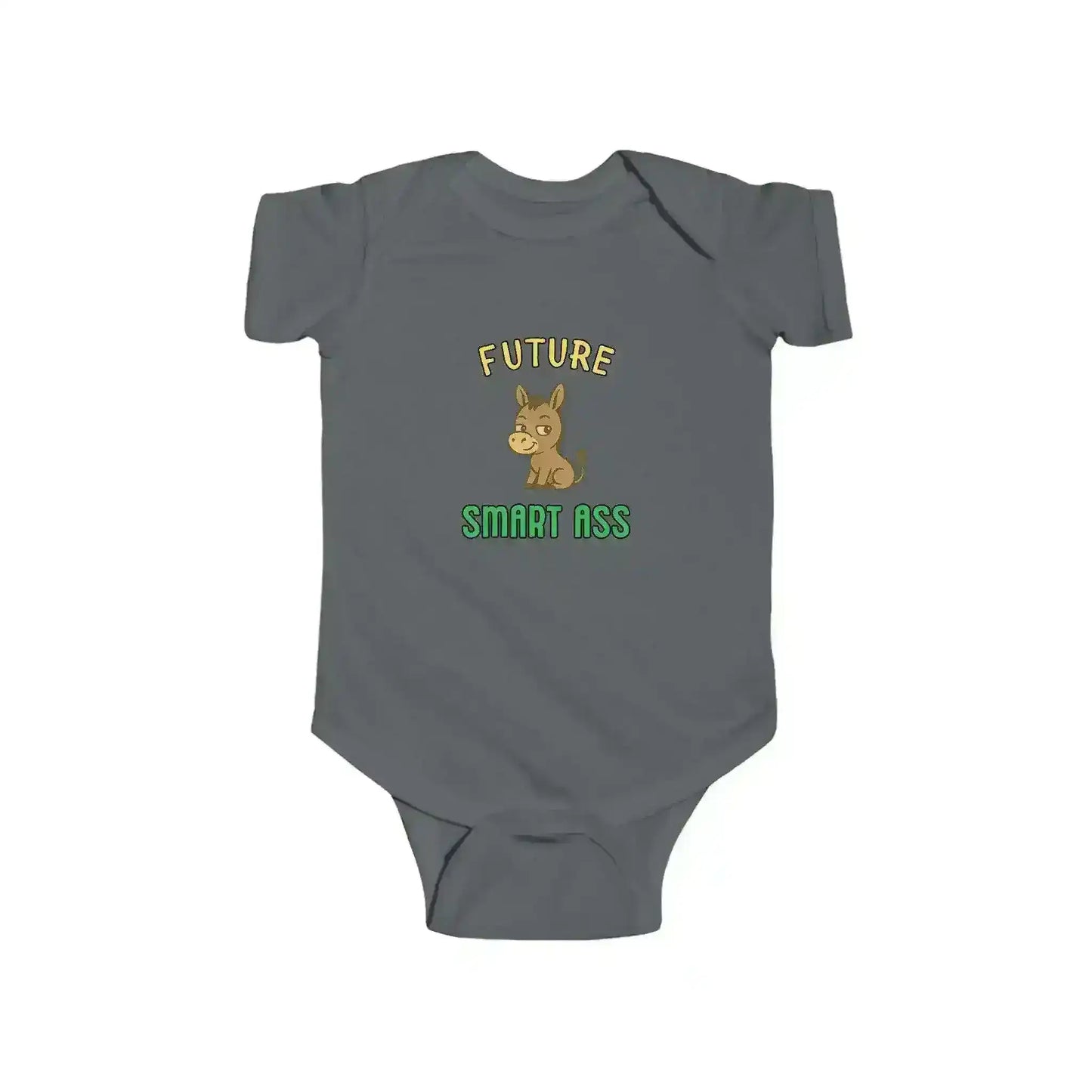 "Future Smart Ass" - Humorous Donkey Baby Onesie - Cady Creations
