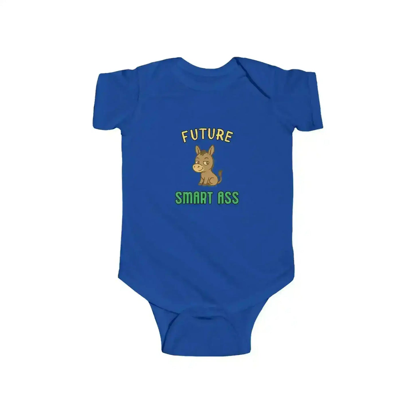 "Future Smart Ass" - Humorous Donkey Baby Onesie - Cady Creations