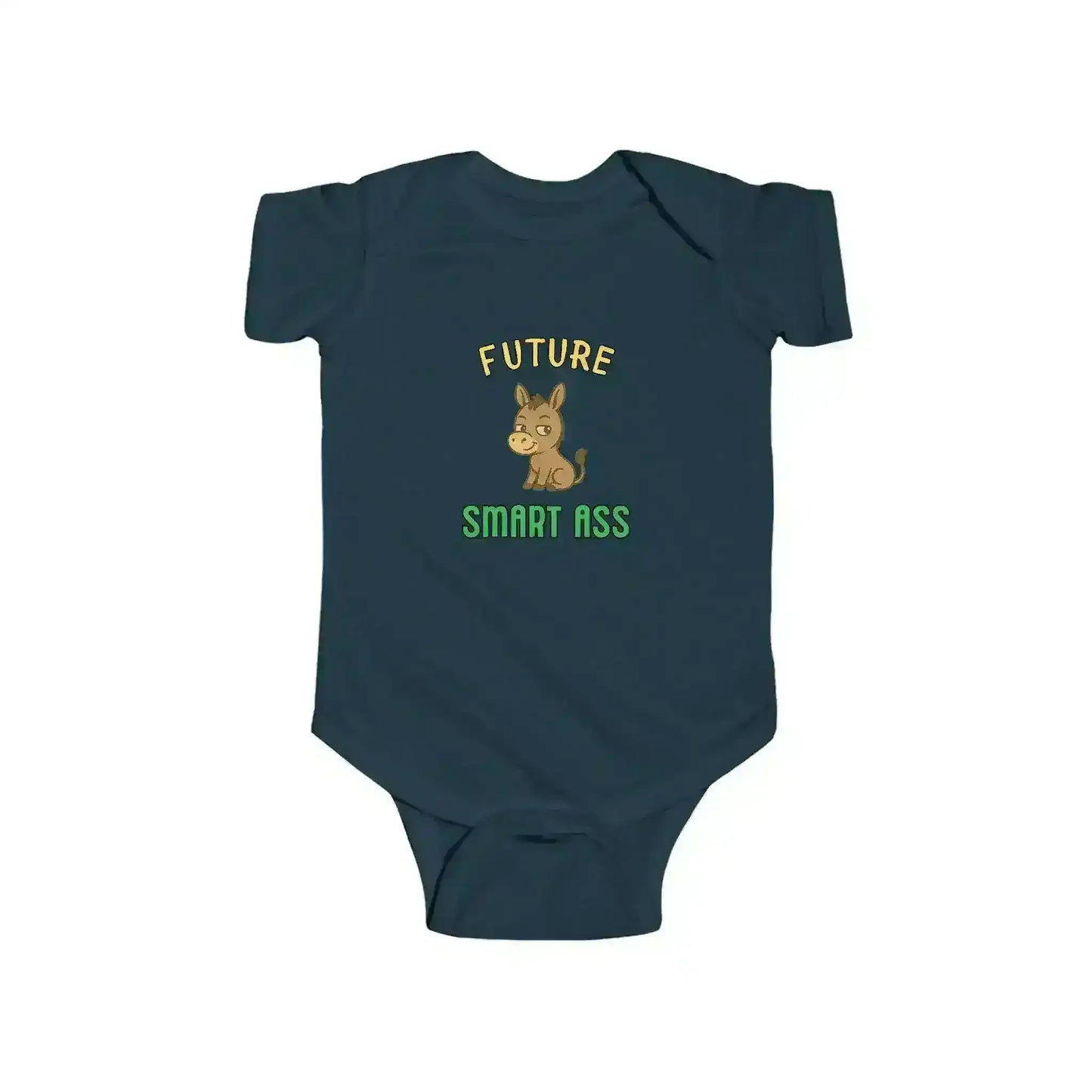 "Future Smart Ass" - Humorous Donkey Baby Onesie - Cady Creations