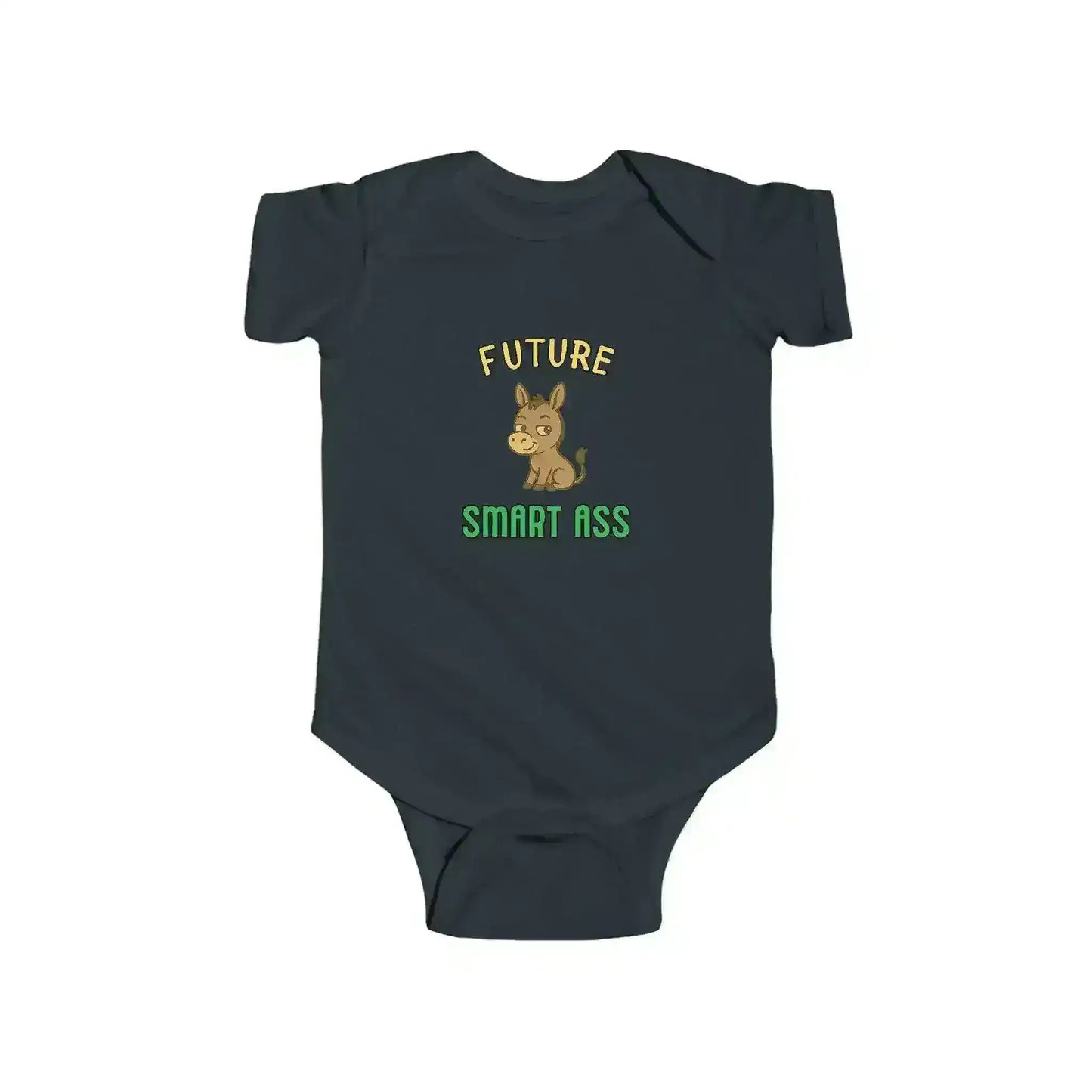 "Future Smart Ass" - Humorous Donkey Baby Onesie - Cady Creations