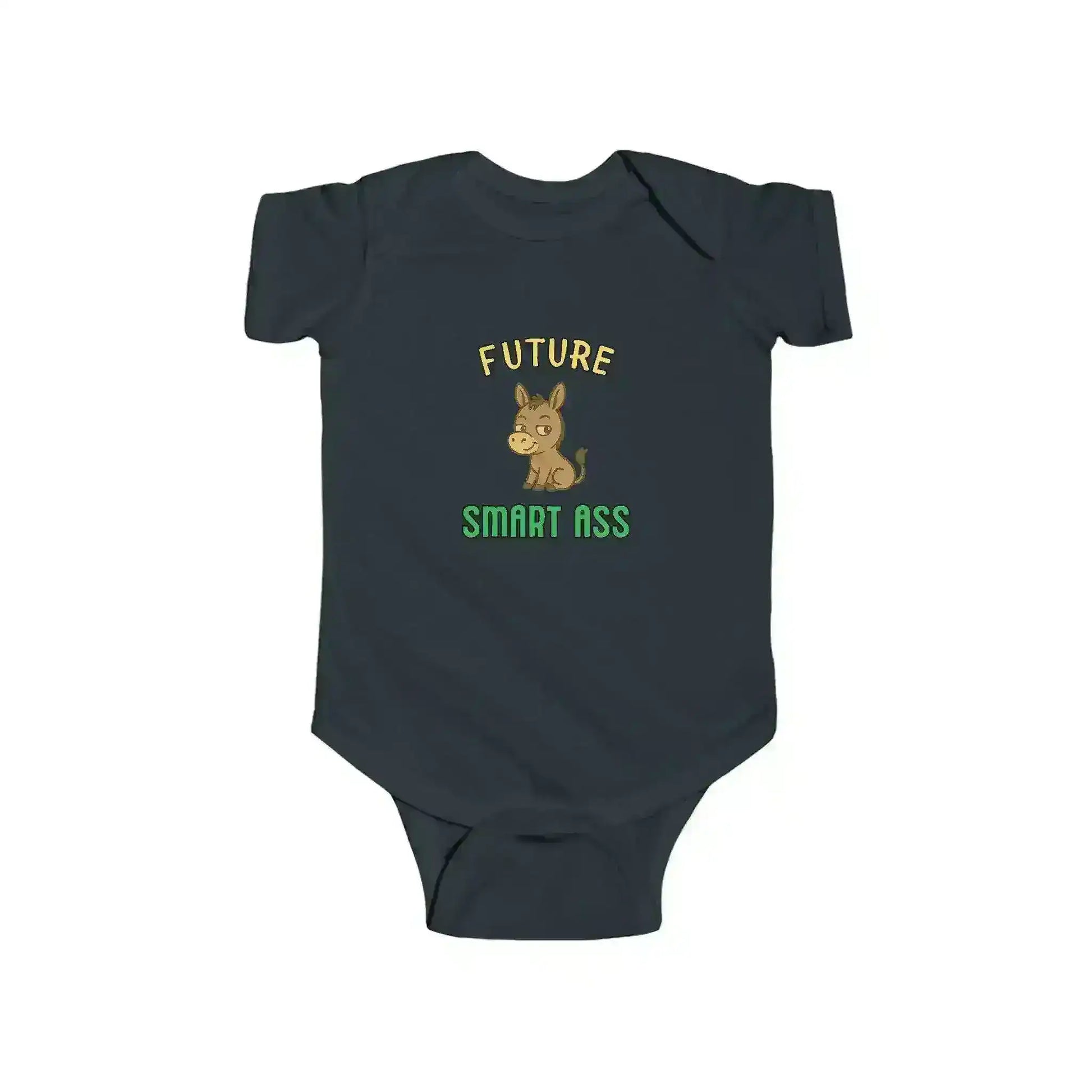 "Future Smart Ass" - Humorous Donkey Baby Onesie - Cady Creations