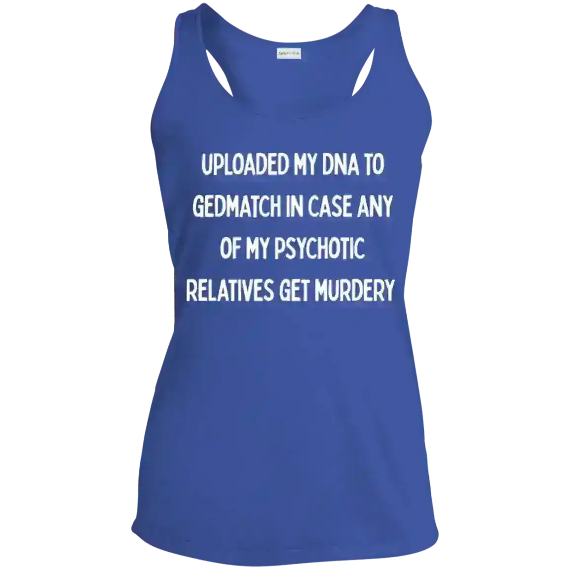 GEDmatch True Crime Racerback Tank - Cady Creations