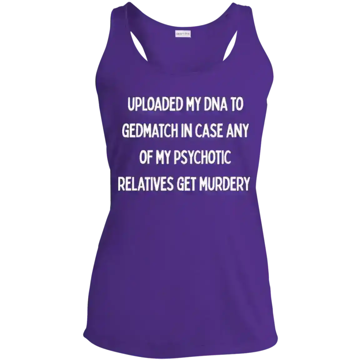 GEDmatch True Crime Racerback Tank - Cady Creations