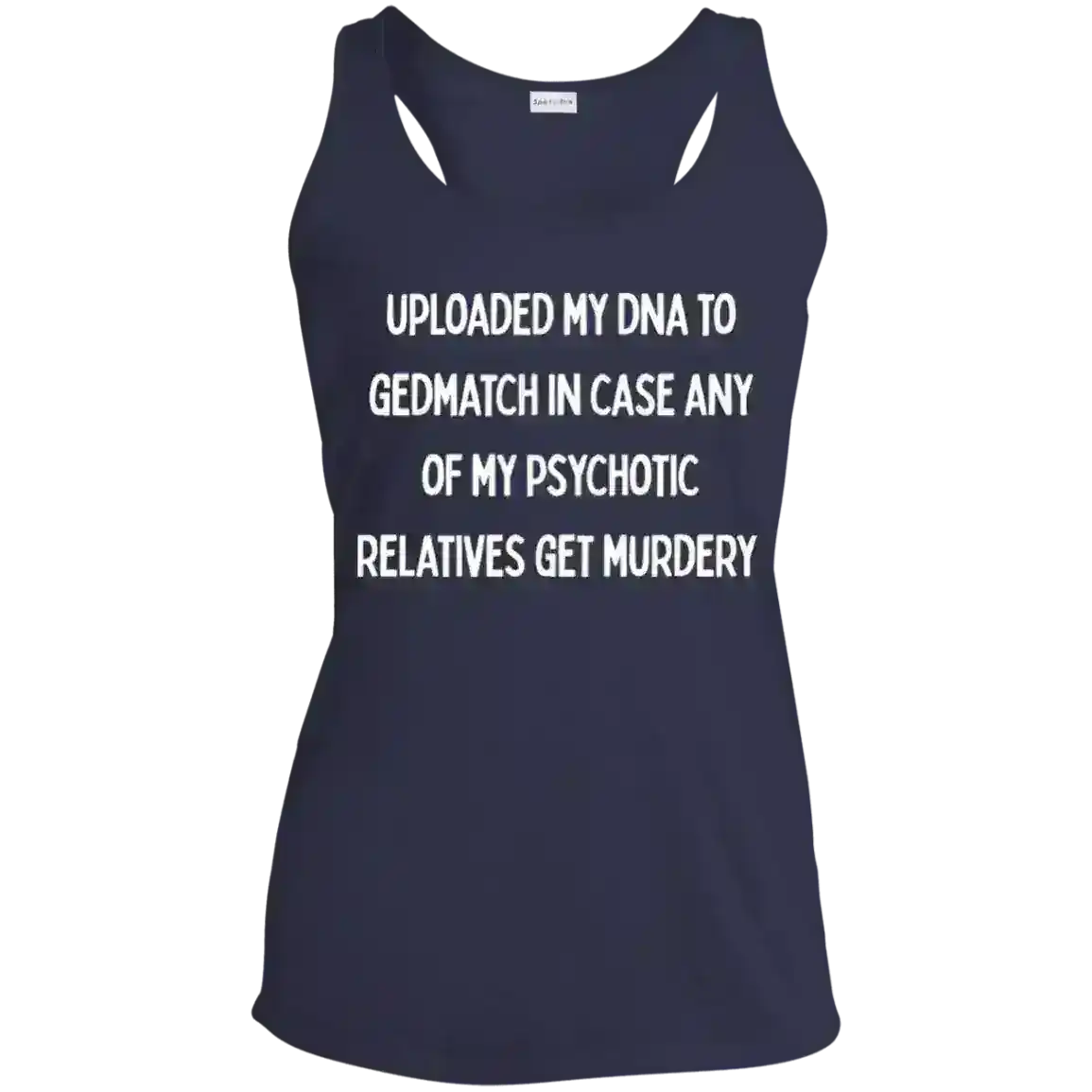 GEDmatch True Crime Racerback Tank - Cady Creations