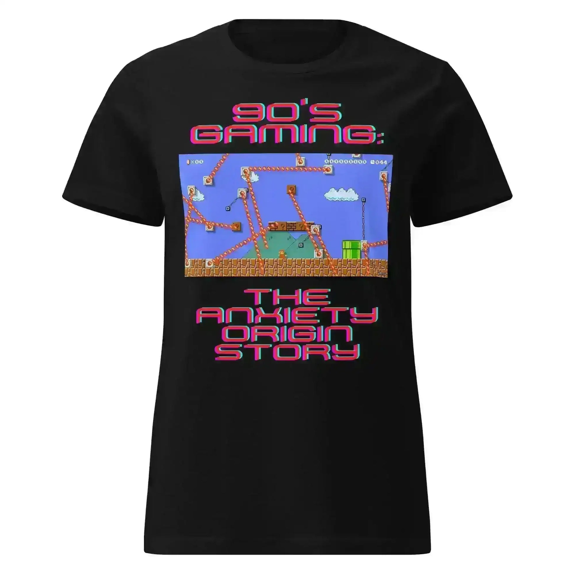 Gaming Anxiety Origin Story - Fitted Tee - Cady Creations