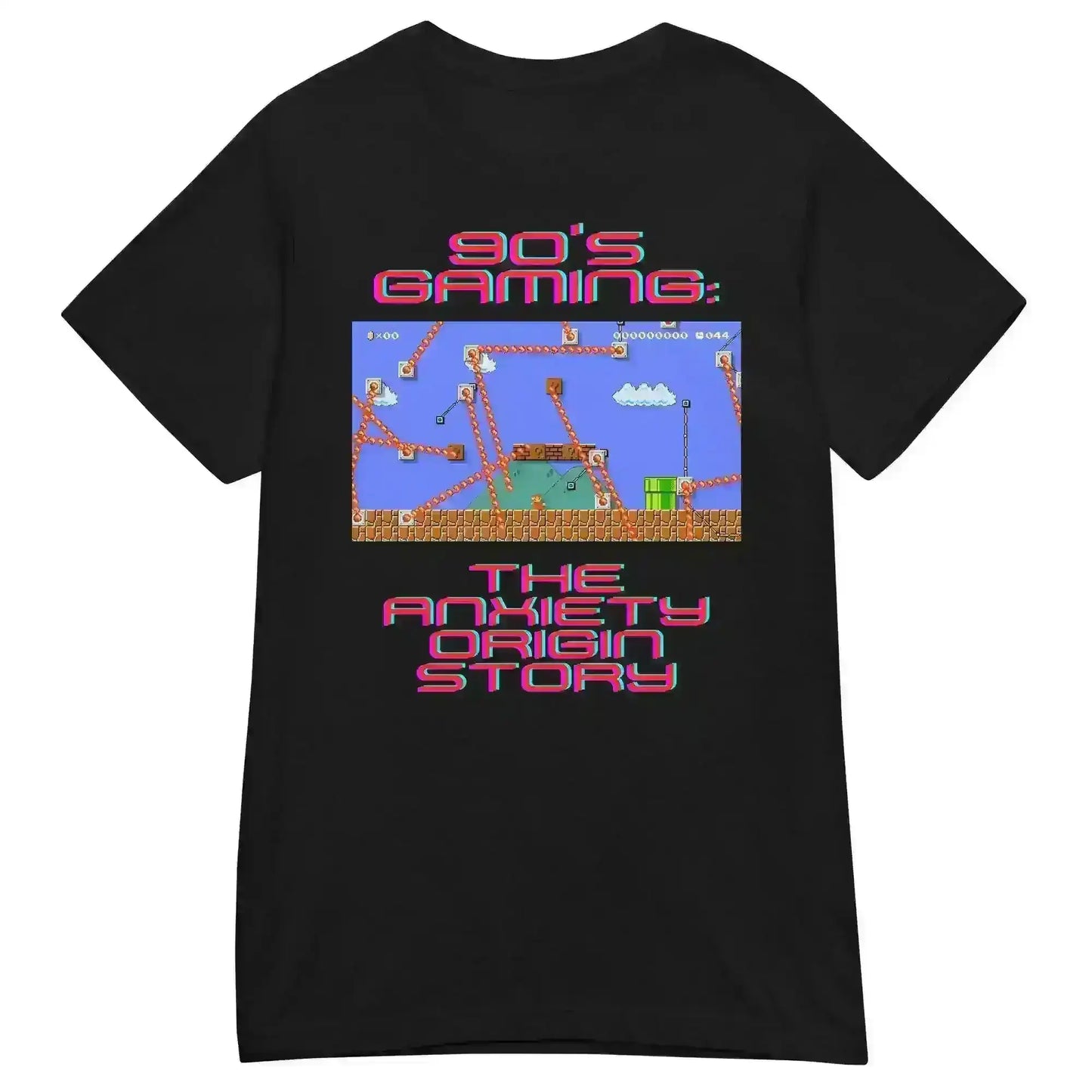 Gaming Anxiety Origin Story - Fitted Tee - Cady Creations