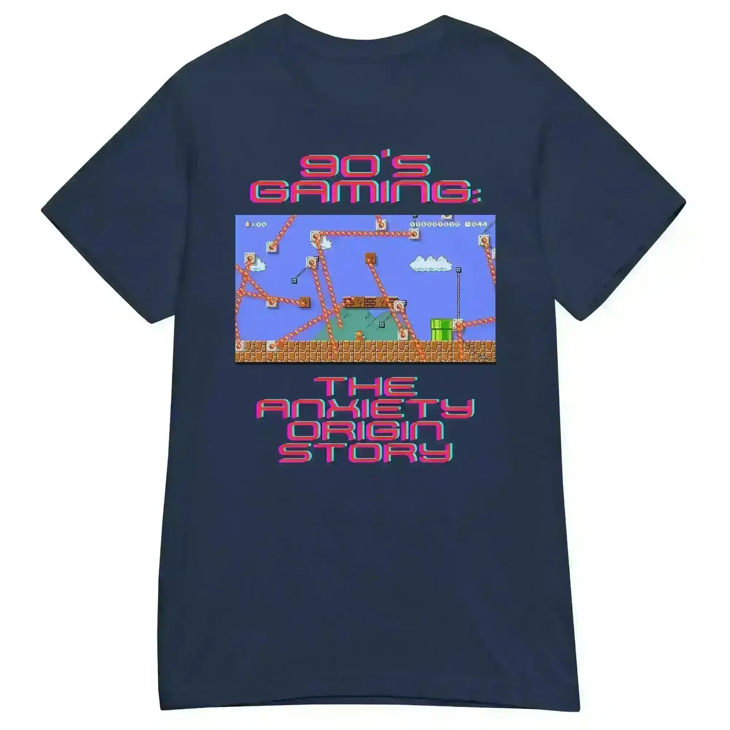 Gaming Anxiety Origin Story - Fitted Tee - Cady Creations
