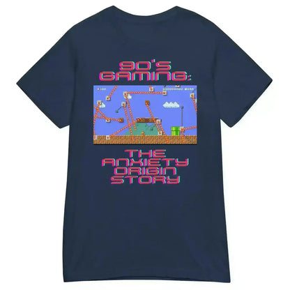 Gaming Anxiety Origin Story - Fitted Tee - Cady Creations