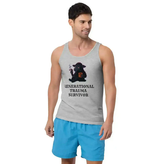 Generational Trauma Survivor Black Sheep Mental Health Humor Men's Tank Top - Cady Creations
