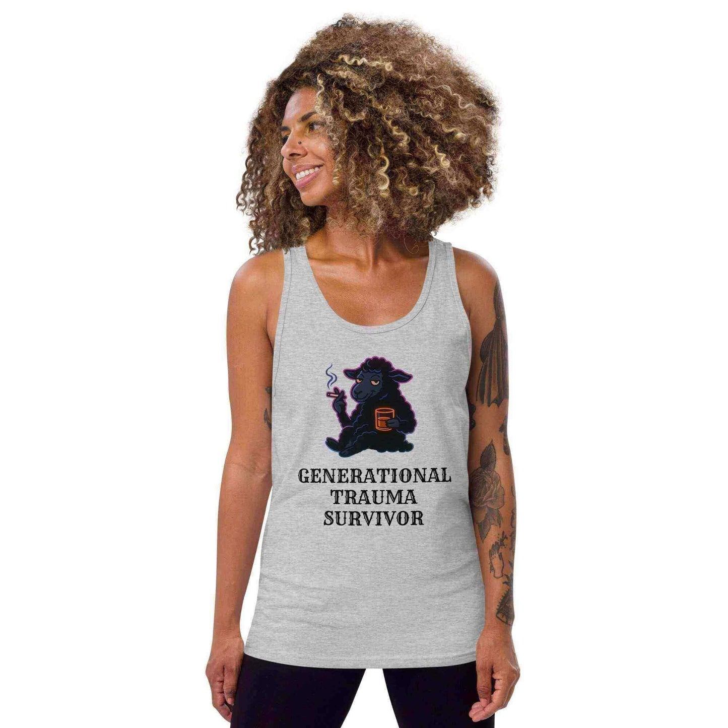 Generational Trauma Survivor Black Sheep Mental Health Humor Men's Tank Top - Cady Creations