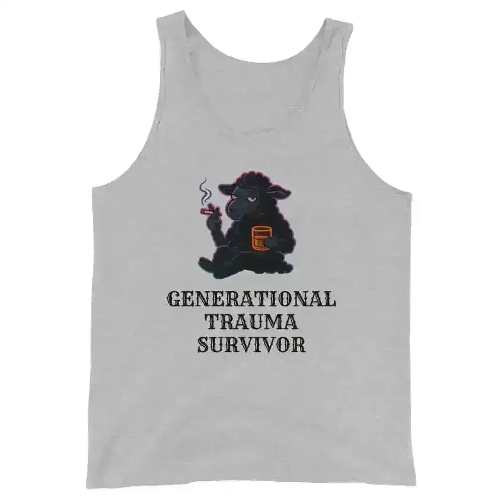 Generational Trauma Survivor Black Sheep Mental Health Humor Men's Tank Top - Cady Creations