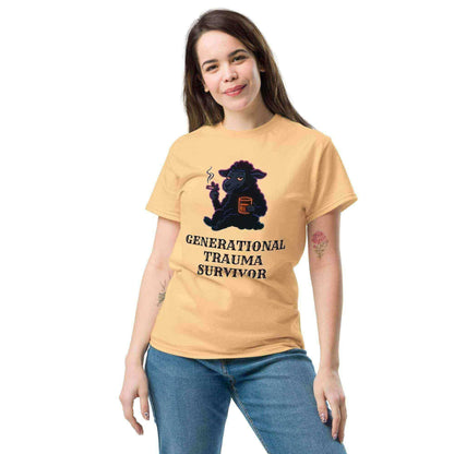 Generational Trauma Survivor Black Sheep Mental Health Humor Unisex Tee - Cady Creations
