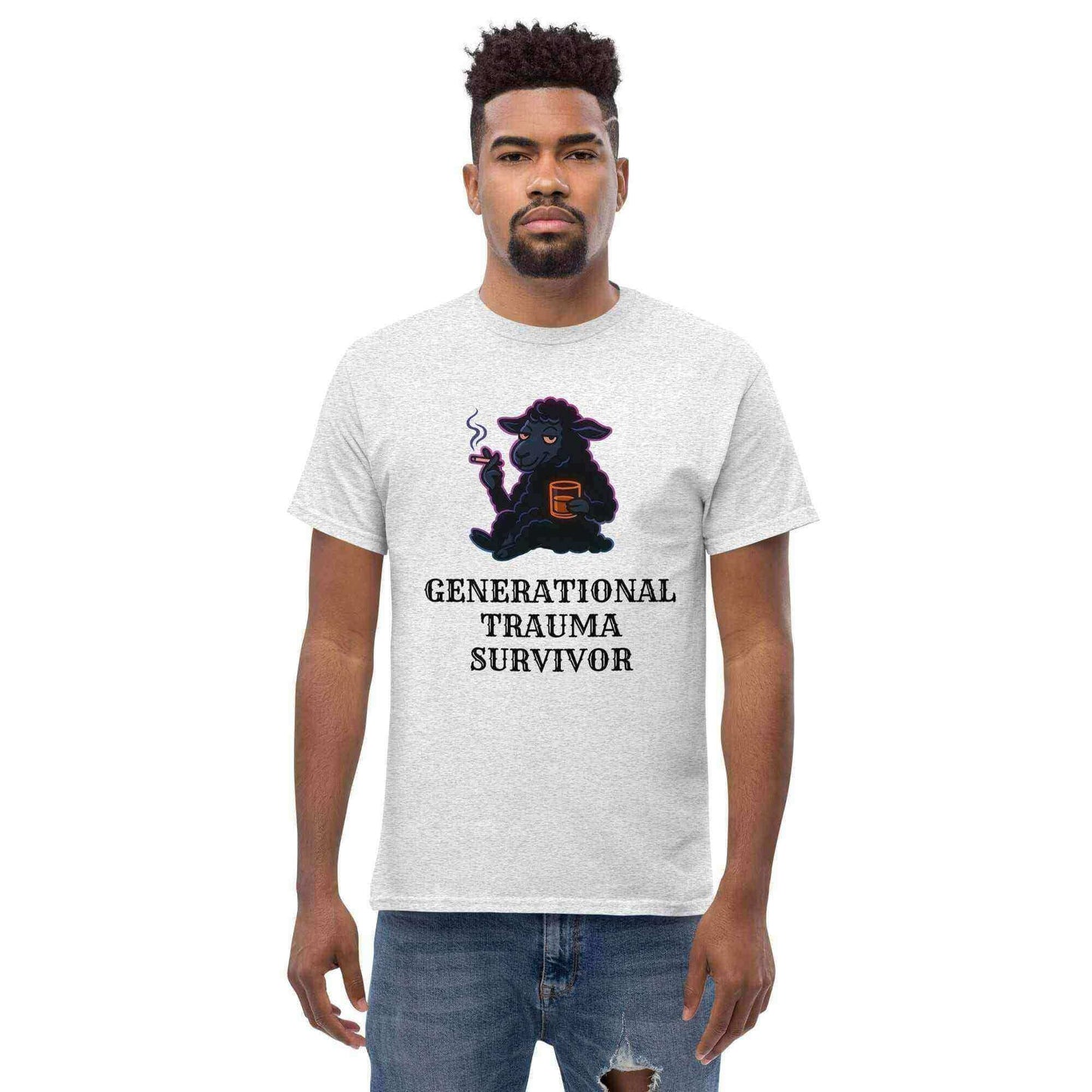 Generational Trauma Survivor Black Sheep Mental Health Humor Unisex Tee - Cady Creations
