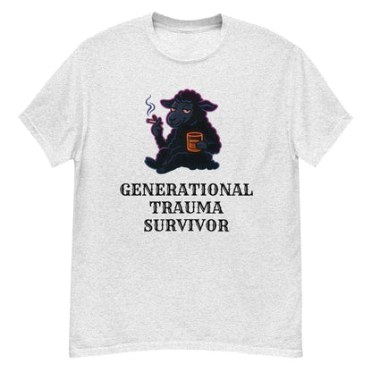 Generational Trauma Survivor Black Sheep Mental Health Humor Unisex Tee - Cady Creations