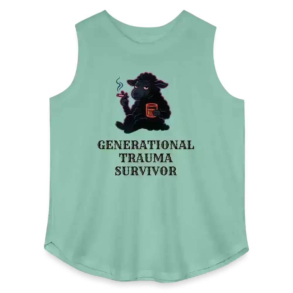 Generational Trauma Survivor Black Sheep Women's Curvy Relaxed Tank Top - Cady Creations