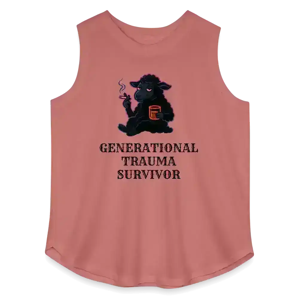 Generational Trauma Survivor Black Sheep Women's Curvy Relaxed Tank Top - Cady Creations