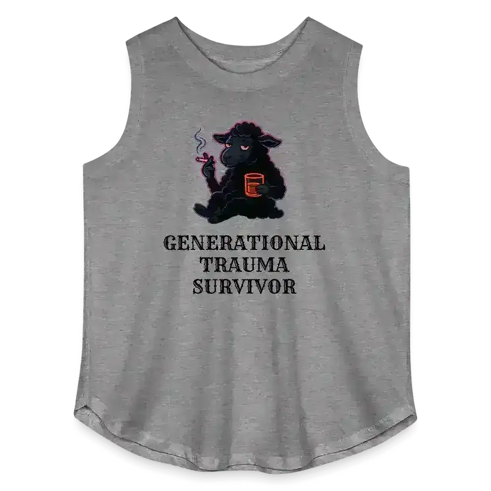 Generational Trauma Survivor Black Sheep Women's Curvy Relaxed Tank Top - Cady Creations