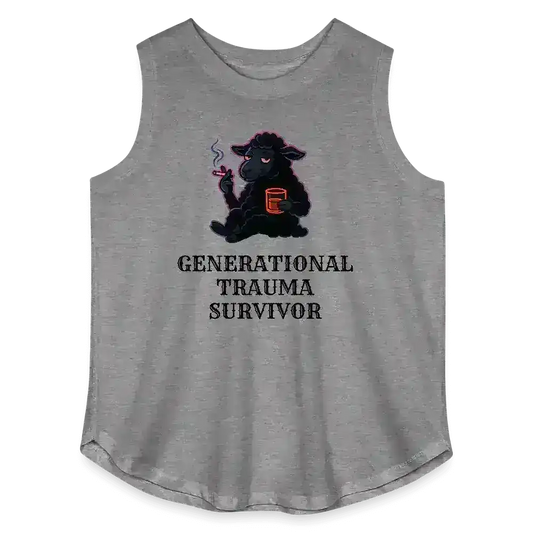 Generational Trauma Survivor Black Sheep Women's Curvy Relaxed Tank Top - Cady Creations