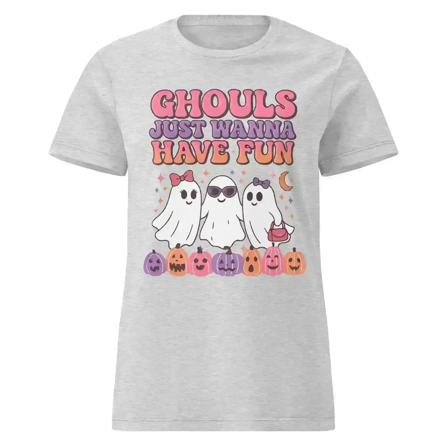 Ghouls Just Wanna Have Fun Fitted Tee - Spooky Season Halloween Humor - Cady Creations