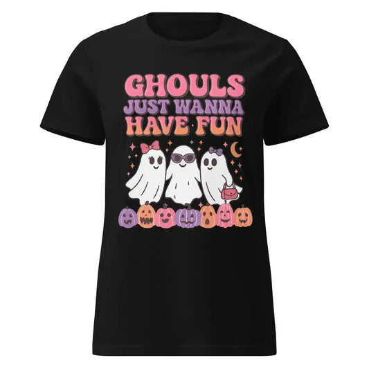Ghouls Just Wanna Have Fun Fitted Tee - Spooky Season Halloween Humor - Cady Creations