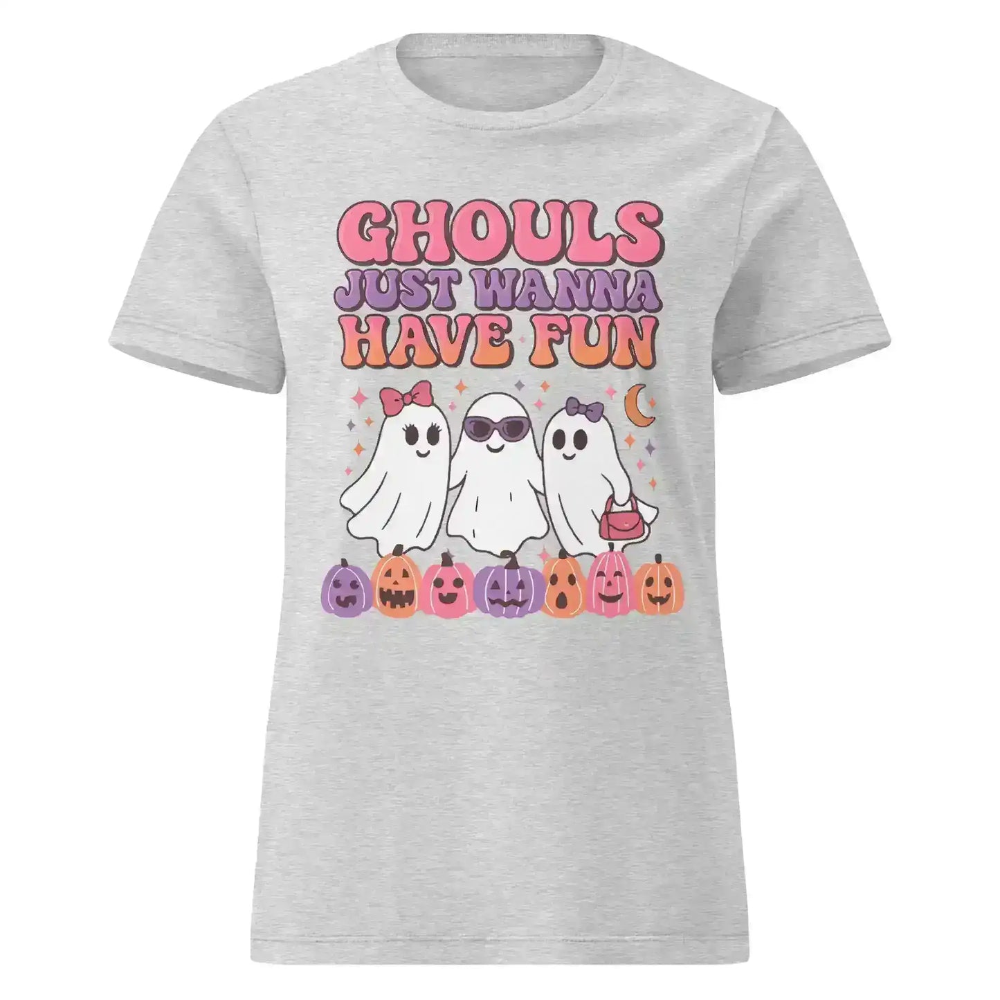 Ghouls Just Wanna Have Fun Fitted Tee - Spooky Season Halloween Humor - Cady Creations