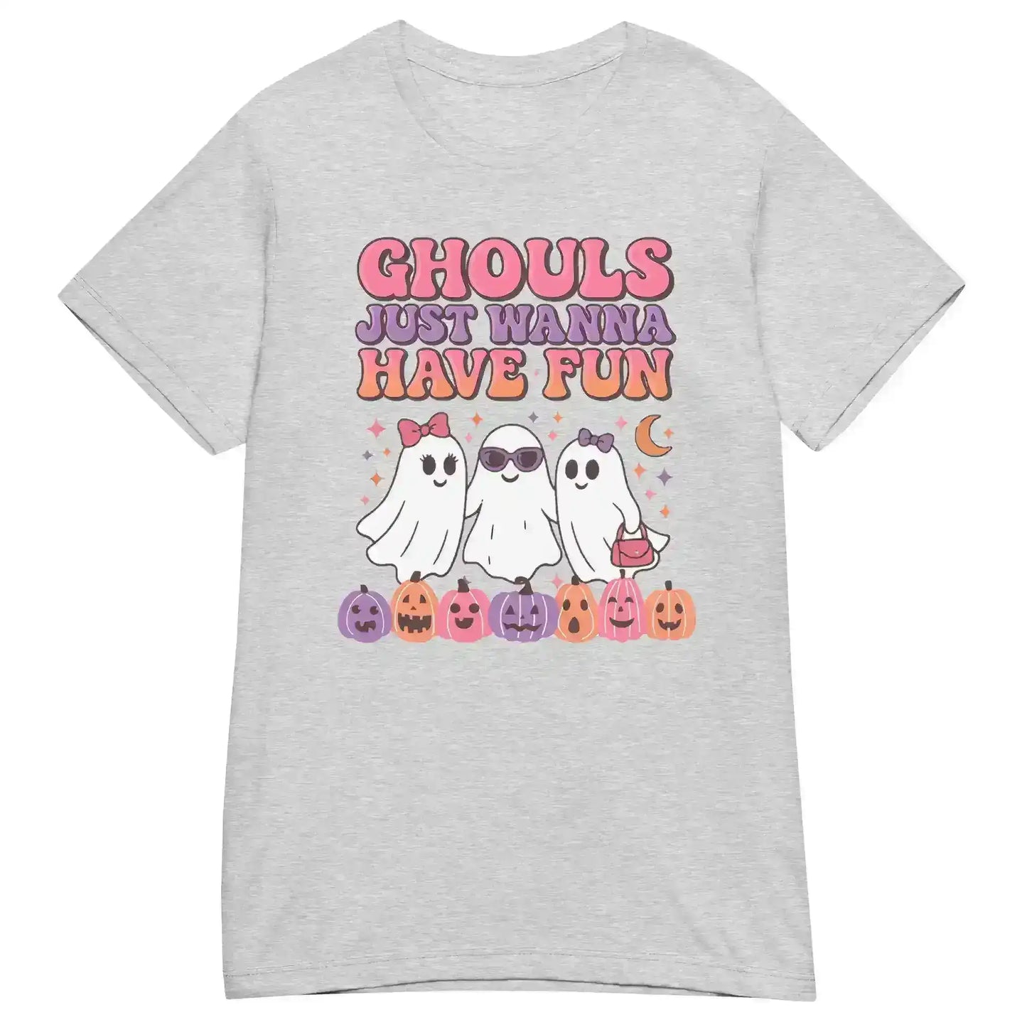 Ghouls Just Wanna Have Fun Fitted Tee - Spooky Season Halloween Humor - Cady Creations