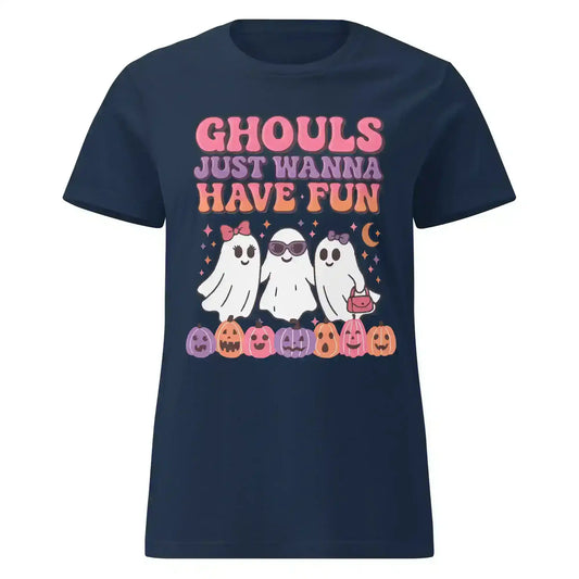 Ghouls Just Wanna Have Fun Fitted Tee - Spooky Season Halloween Humor - Cady Creations