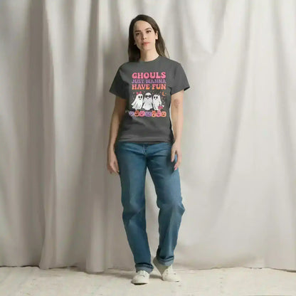 Ghouls Just Wanna Have Fun Unisex Tee - Spooky Season Halloween Humor - Cady Creations